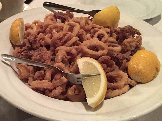 Fried Calamari at Jimmy's Italian Restaurant, Asbury Park NJ